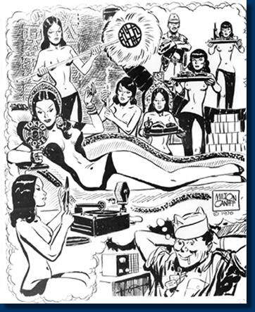 Milton Caniff's drawing of the average GI's vision of Tokyo Rose